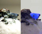 Benitoite Mineral UV light